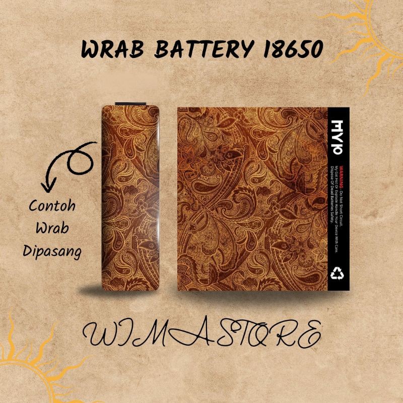 

*Premium Quality* Stiker Wrap Baterai 18650 V2 Abstrak Untuk Melindungi 29 Garskin Custom Stiker Maxdecal Bkn Case COD