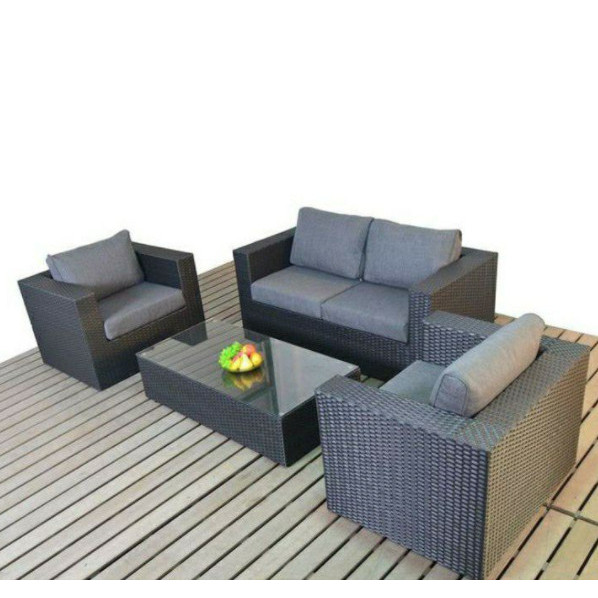 Sofa tamu minimalis rotan sintetis