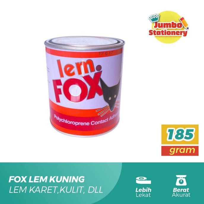 Terbaru Lem Fox Kuning Kaleng 300gr Lem Fox Aibon Kuning Kaleng 300 gram