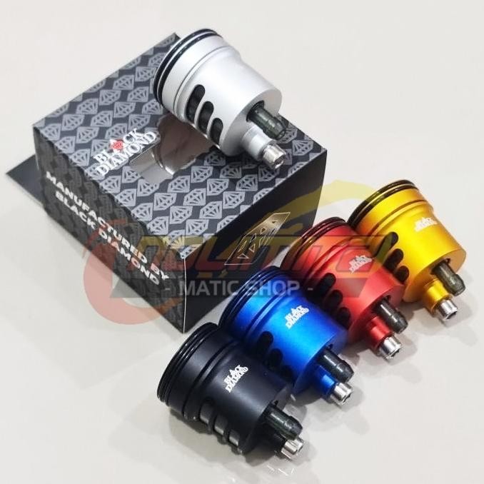 Nmax - Tabung Oli Minyak Master Rem Black Diamond Lightech Kecil 16Ml Brake Fluid Tank Nmax Aerox Ad