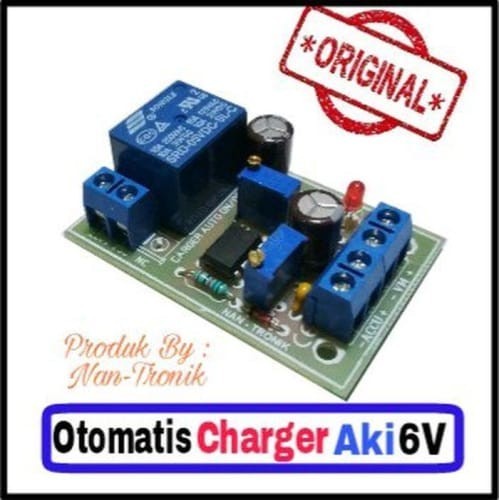 BISA COD MODUL CHARGER ACCU - AKI - BATERAI 6V OTOMATIS ON OFF BISA COD