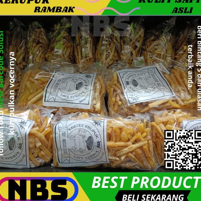 

Krupuk Rambak Sapi Mentah 500Gr Kerupuk Langsung Goreng+Bebas Ongkir