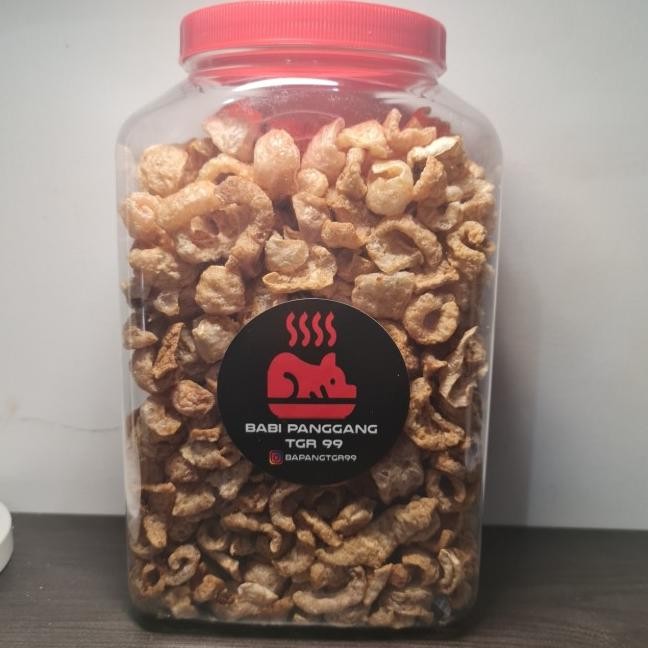 

Kerupuk Babi / Rambak Babi Toples 4 Liter (Non Halal)