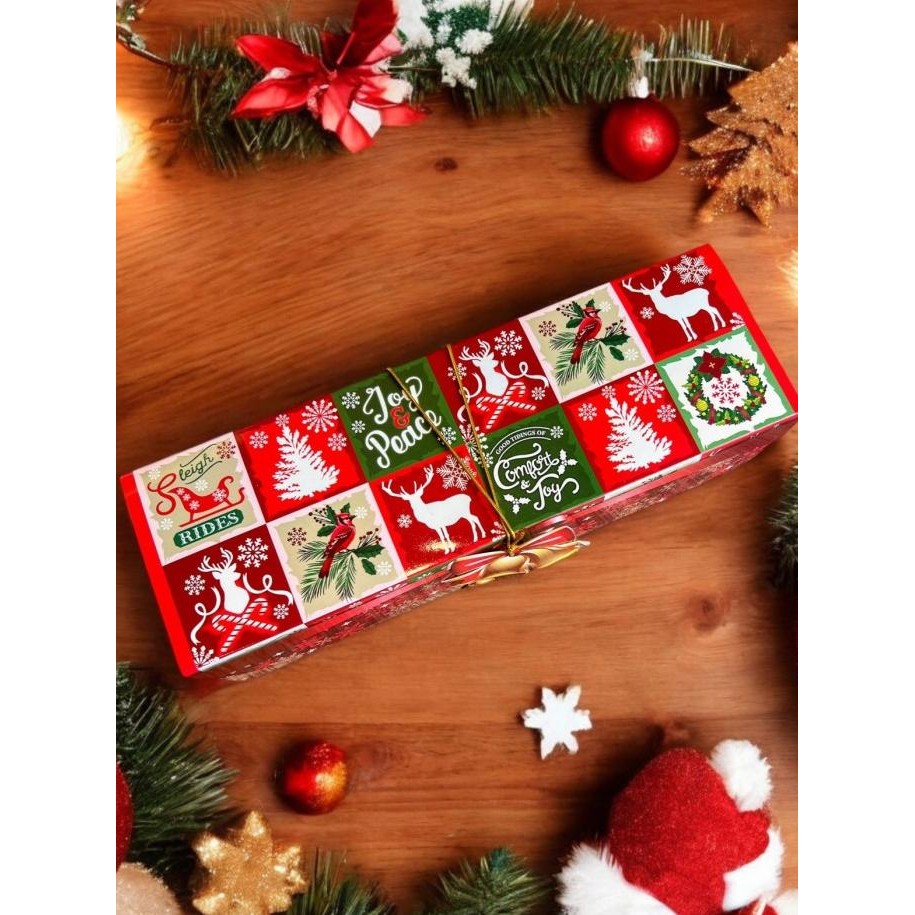 

Terlaris Dus Kue Natal / Cake Box Natal / Kemasan Kue Natal Merry 25x8x8 cm COD