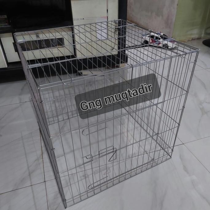kurungan ayam besi bisa di lipat, kandang ayam besi tahan karat LEK