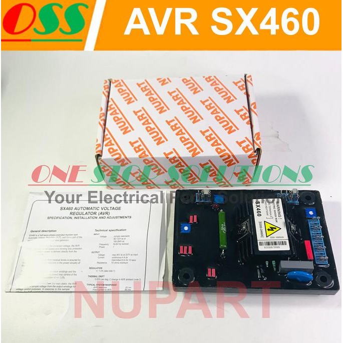 AVR GENERATOR SX 460 RED CAPACITOR OEM AVR GENSET SX460 ORIGINAL DAN TERPERCAYA