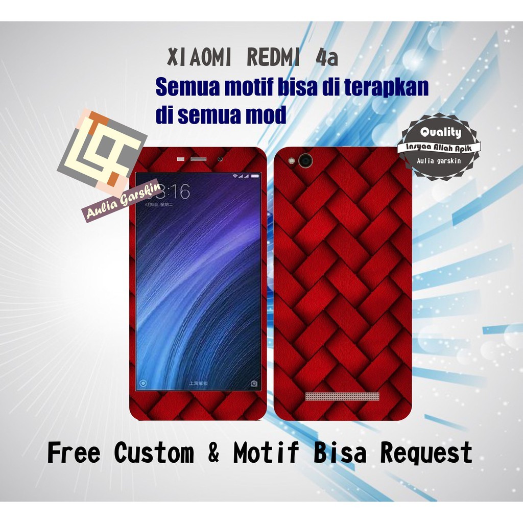 

BestSelling - Redmi 4a Garskin Wrap Stiker Premium (FreeCustomOrder)