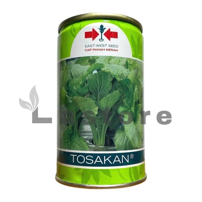 

Benih Sawi Hijau Caisim TOSAKAN Kemasan Kaleng 100gr Cap Panah Merah COD