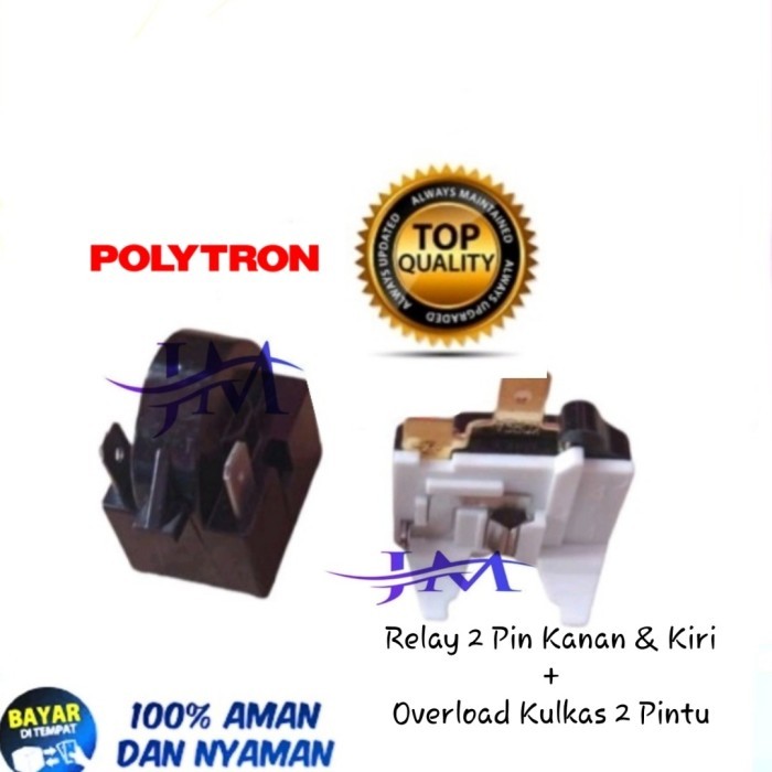 RELAY PTC OVERLOAD KULKAS POLYTRON 2 PINTU