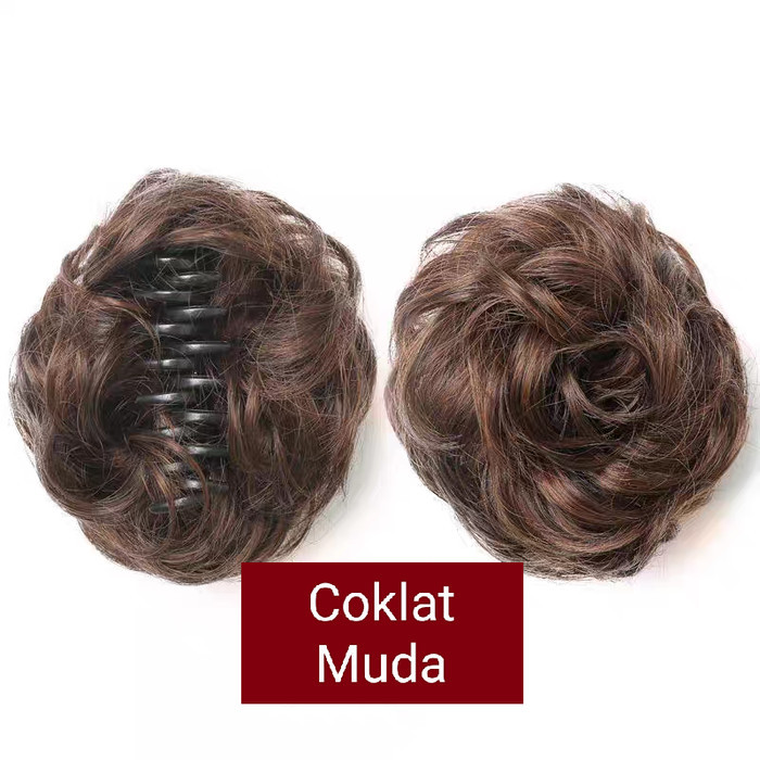 JEPIT RAMBUT PALSU WIG (CURLY/IKAL) ELEGANT PREMIUM MODIS IKAL SANGGUL