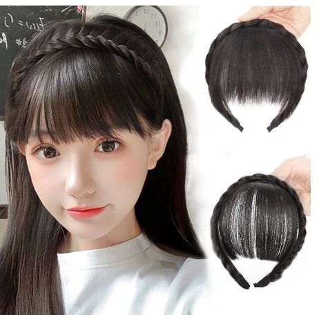 WIG BANDO PONI / WIG PONI RAMBUT PALSU MODEL TULANG IKAN / BANDO KEPANG BERPONI / BANDO RAMBUT PALSU