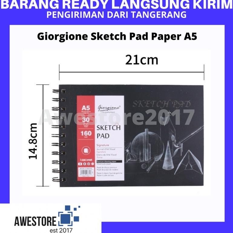 

TREND G-SK30 GIORGIONE SKETCH BOOK PAPER PAD BUKU SKETS GAMBAR KERTAS A4 A5 NEW ARRIVAL