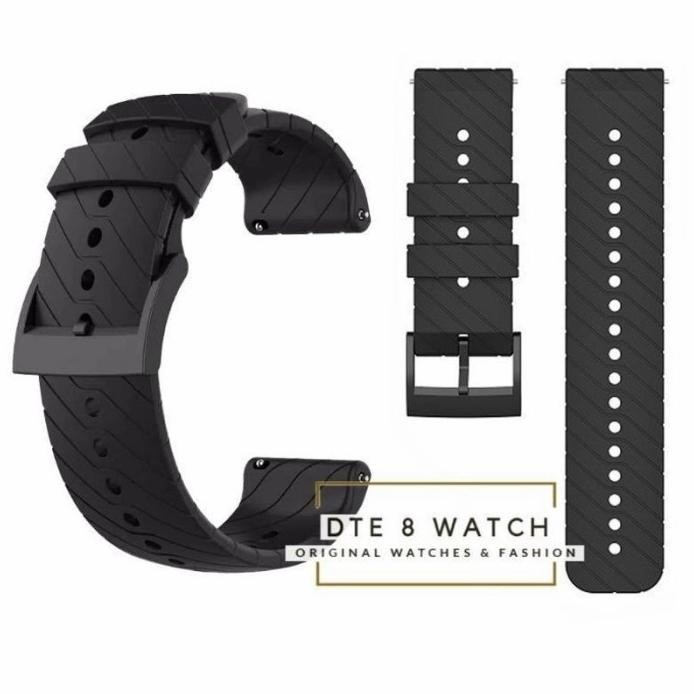 STRAP JAM TANGAN SILIKON RUBBER 24MM WV QUICK RELEASE