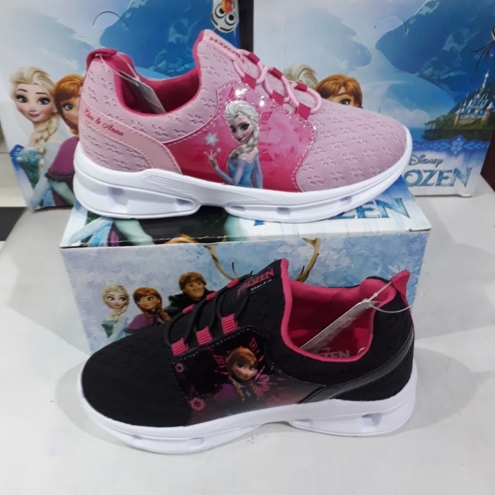 sepatu anak perempuan berkarakter FROZEN merk disney original