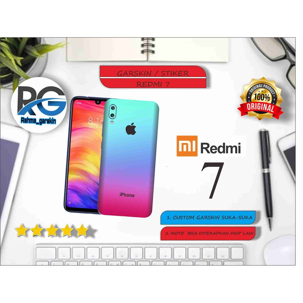

BestSelling - Redmi 7 2pcs Motif Iphone Top 12 Garskin Wrap Stiker Premium (FreeCustomOrder)