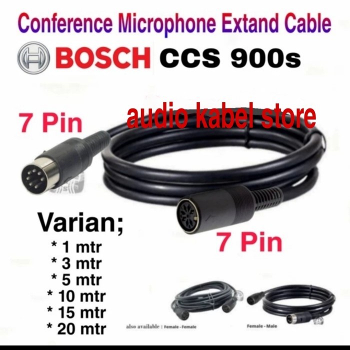 KABEL EXTENSION MIC KONFEREN BOSCH CCS 900S FEMALE TO FEMALE -1 MTR