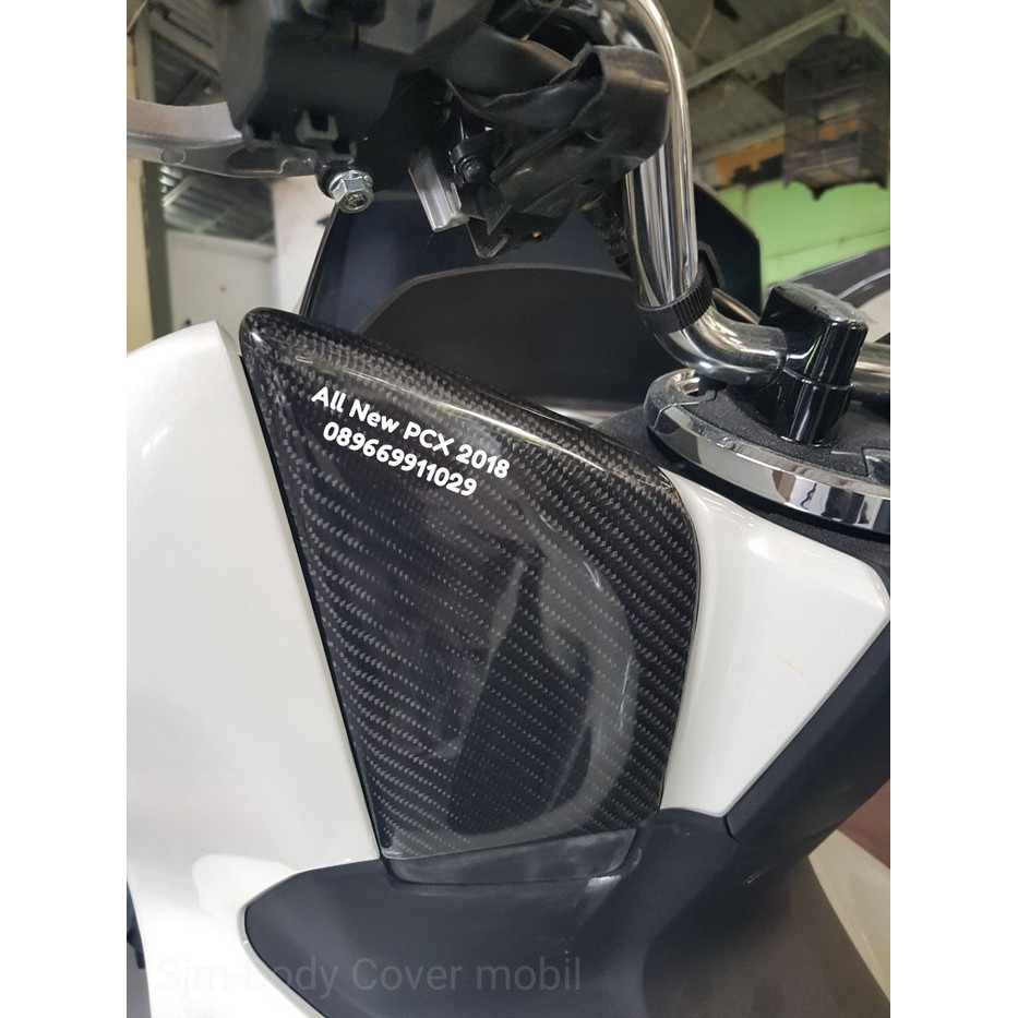 Cover Deck Laci Motor Honda All New Pcx 2018 Carbon Kevlar Aksesoris Otomotif