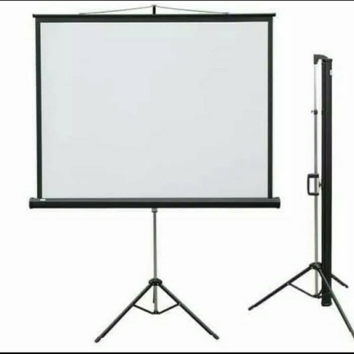 Layar Proyektor Tripod 120Inch 4:3/ Layar Projector Tripod 120" 4:3 Perlengkapan Elektronik