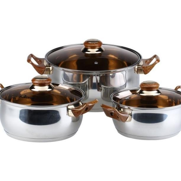 Panci Stainless Steel + Tutup Kaca Satuan Oxone Ox-933P