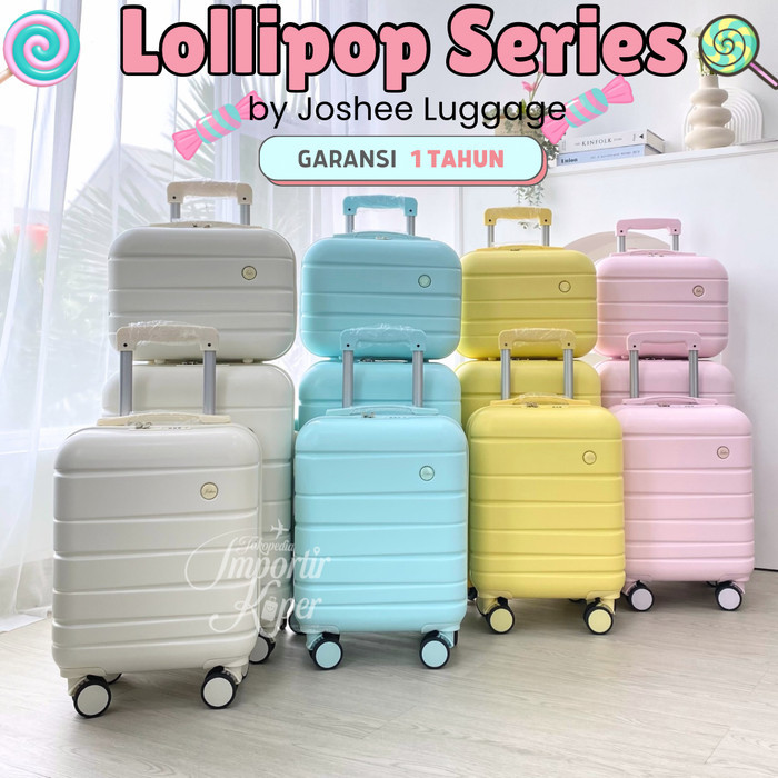 TERBARU Koper Joshee Original LOLLIPOP Series Koper Lucu Cabin 14 16 20 Inch