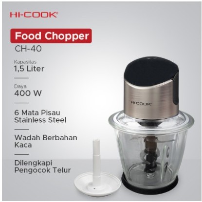 TERLARIS Food Chopper Hi-Cook CH-40 Kapasitas 1.5 Liter
