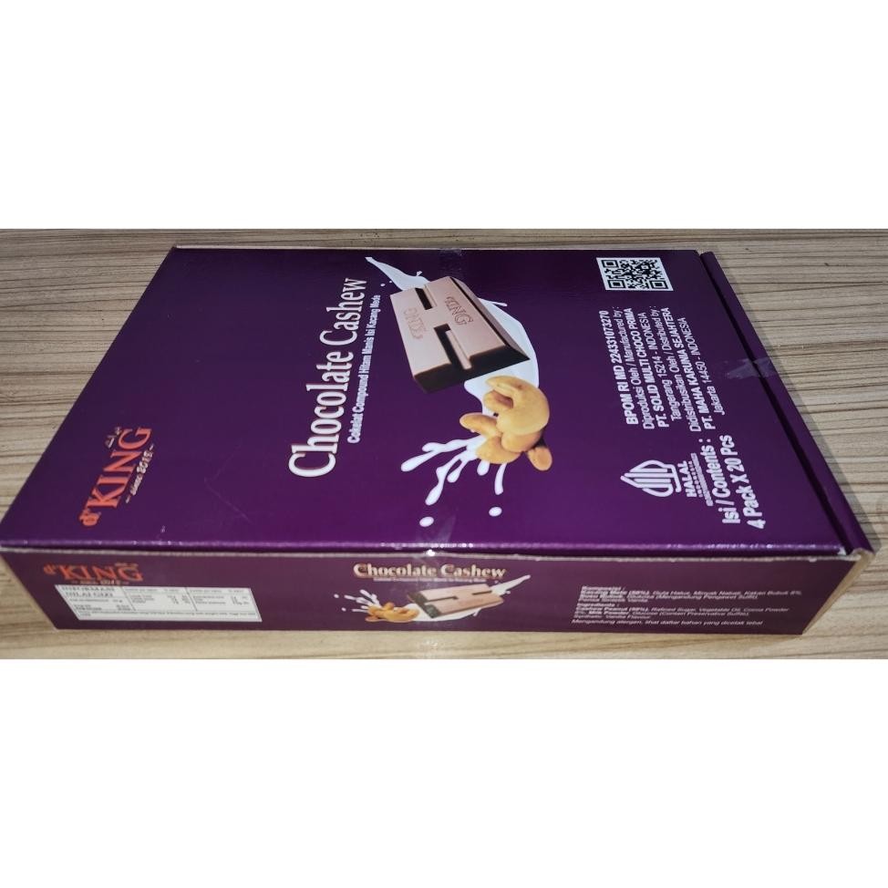 

D'King Chocolate Cashew (1 Kotak Isi 4 Pas) Harga Ter