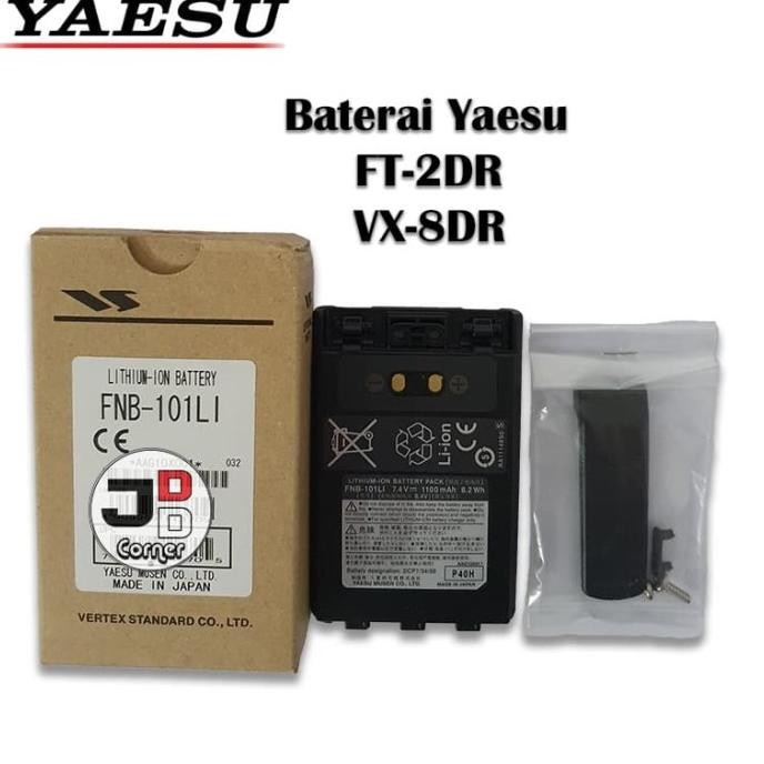 Baterai HT Yaesu FT-2DR FNB-101LI ORI FT2DR FT2D FNB101 Batre Batere