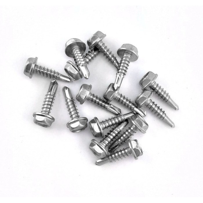 Sekrup SDS Flange Head #12X19 / SDS Roofing #12-14 X 3/4  Drat Kasar Stainless SS304 - Roofing Hex F