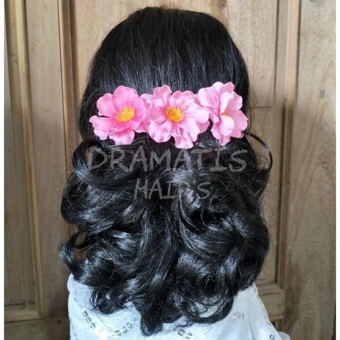 SANGGUL SIRKAM KERITING WARNA HITAM UKURAN WANITA DEWASA LENGKAP