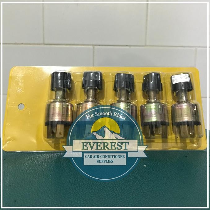 Original Saklar Putar Switch AC Mobil Universal Kaki 5 Bulat + Knob