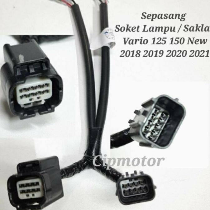 Original SOKET LAMPU VARIO 150 SMARTKEY 2018 8 PIN SOKET SAKLAR VARIO 125 150