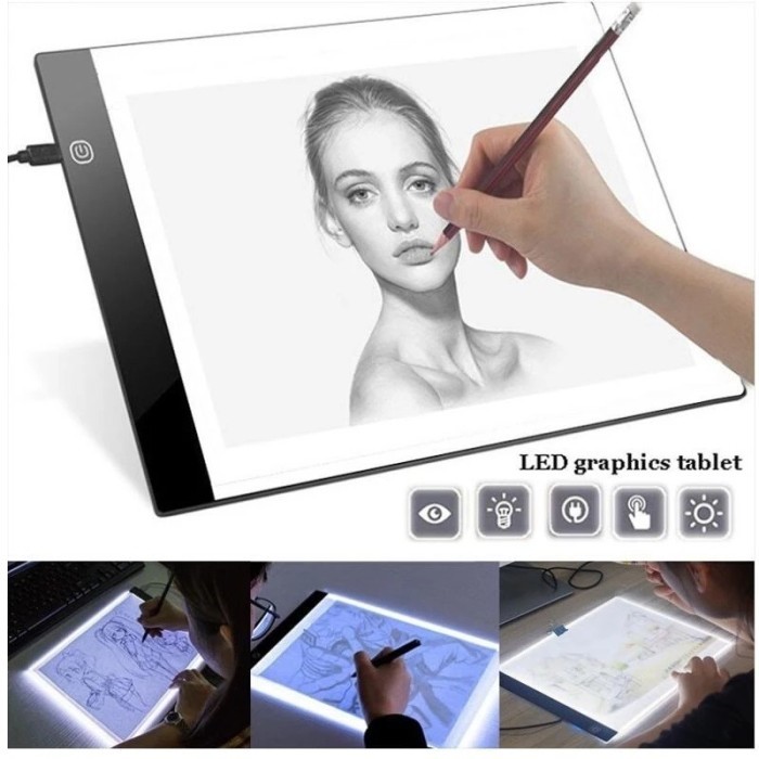 

A4 LED Artist Thin Art Stencil Drawing Board Light Box Tracing Table