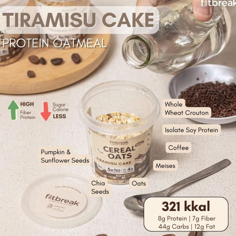 

Paket 6 Gratis 2 Protein Oatmeal Fitbreak / Healthy Sna / Instant Oats / Overnight Oats / Friendly / Sarapan / Oatmeal