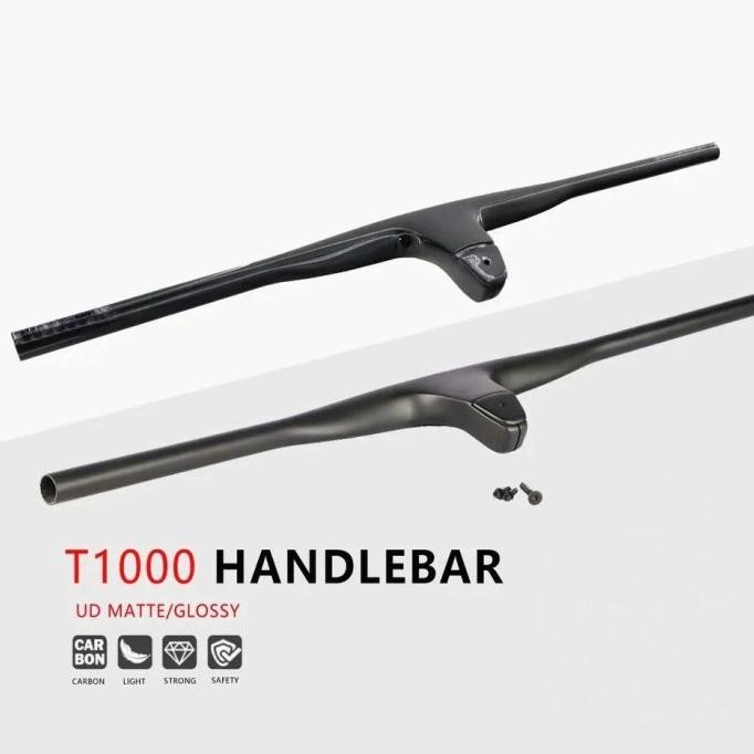 MTB Integrated Carbon Handlebar Stem 50 60 70 80 90 Stang Sepeda XC