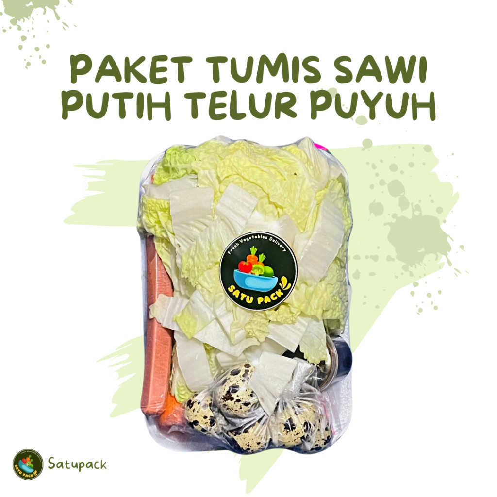 

PAKET TUMIS SAWI PUTIH WORTEL TELUR PUYUH - PER PACK