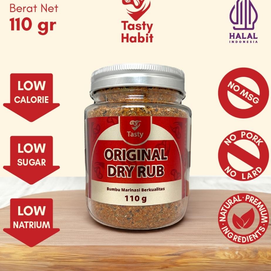 

Tasty Dry Rub Bumbu Marinasi Serba Guna Rendah Kal Cajun Seasoning Bbq 110 Gram