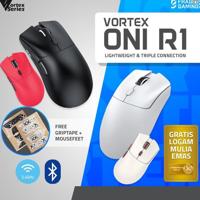 TERMURAH - Vortex Oni R1 Vortexseries Lightweight Gaming Mouse VortexOni OniR1