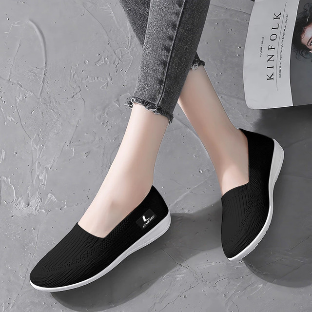 FORCIA Sepatu Slip On Wanita Rajut Sepatu Tanpa Tali Shoes Slip On Ultra FREE BOX LV0175