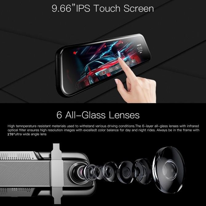 KAMERA MOBIL DEPAN BELAKANG DVR DASHCAM TOUCH SCREEN SPION DVR 1080P