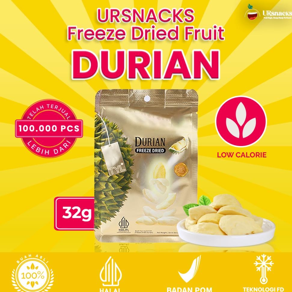 

Ursnas Freeze Dried Durian 32Gr - Sna Keripik Buah Durian Halal Bpom