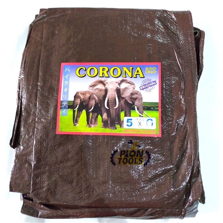 EK460 Terpal A3 5x6 meter Corona 4Gajah (c/s) Terpaulin Terpal plastik Terpal kolam ikan Terpal