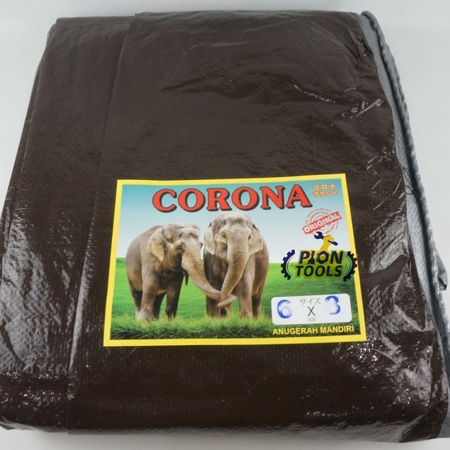 EX710 Terpal A2 6x8 meter Corona 2gajah c/s Terpaulin Terpal plastik Terpal kolam Terpal Lembaran