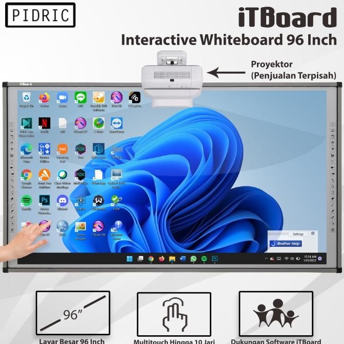 

NEW Papan Tulis Interaktif iTBoard 96 Inch Interactive Smartboard