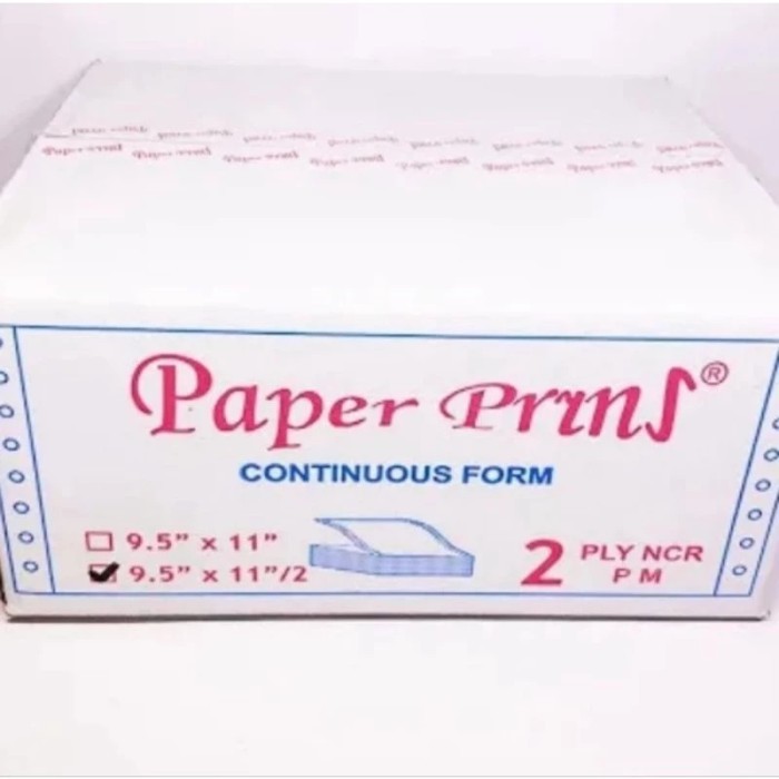 

Kertas Continuous Form 2 ply A4 Full