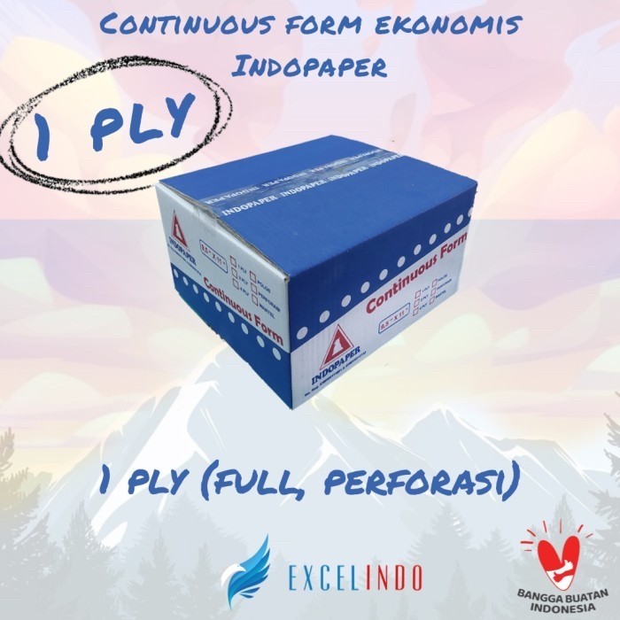 

Continuous Form 1 ply Ekonomis FULL/PRS HVS merk Indopaper