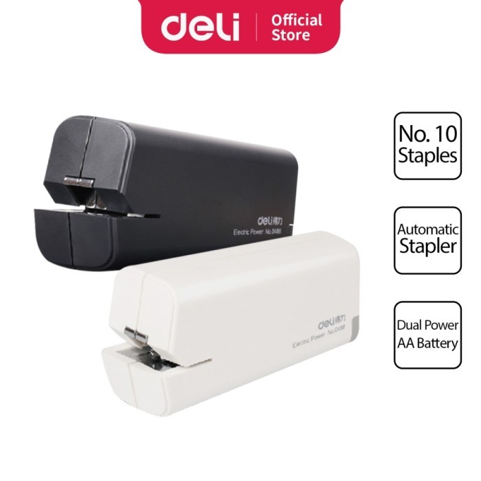 

Deli Stapler / Staples Elektrik Kapasitas 10Lembar effortless 0488