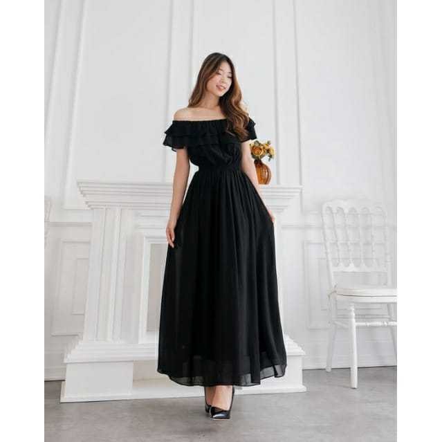 Dress Pesta Wanita Brokat Sragam Bridesmaid Ibu2 Gaung Kondangan Pesta Pernikahan Pakaian Cewek Ders