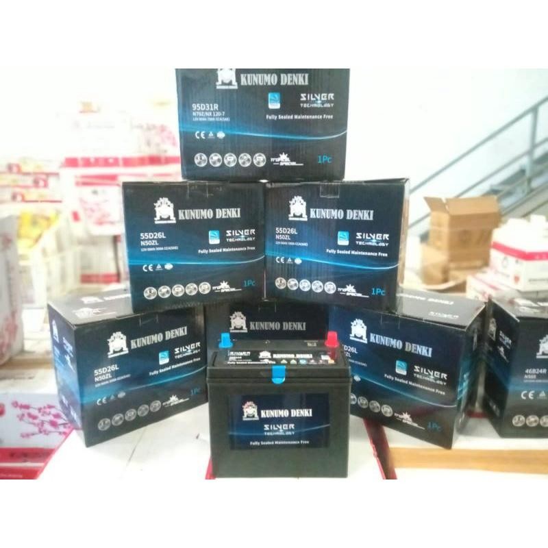 Aki Baterai Kering Kunumo Denki Ns60/46B24R Avanza Xenia Terios Rush Garansi 1 Tahun