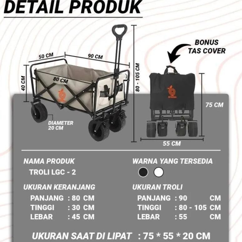 Trolly Camping/Keranjang Camping Lipat Troli Barang Box Trolly Camping Keranjang Barang Trolly Box F