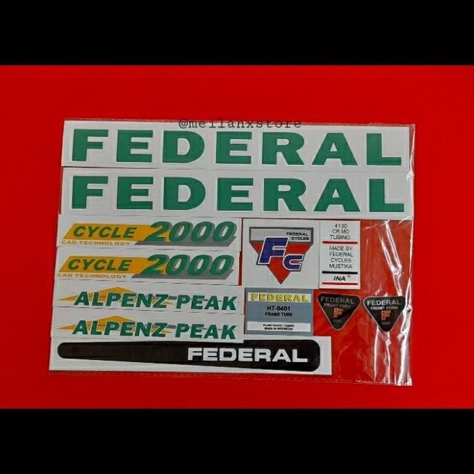 Terlaris Custom Emblem Sepeda Federal + Stiker Sepeda Federal1
